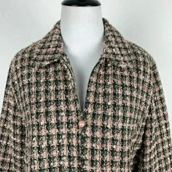 Vtg Jessica Howard blazer size 12 pink Gray tweed - Picture 6 of 12